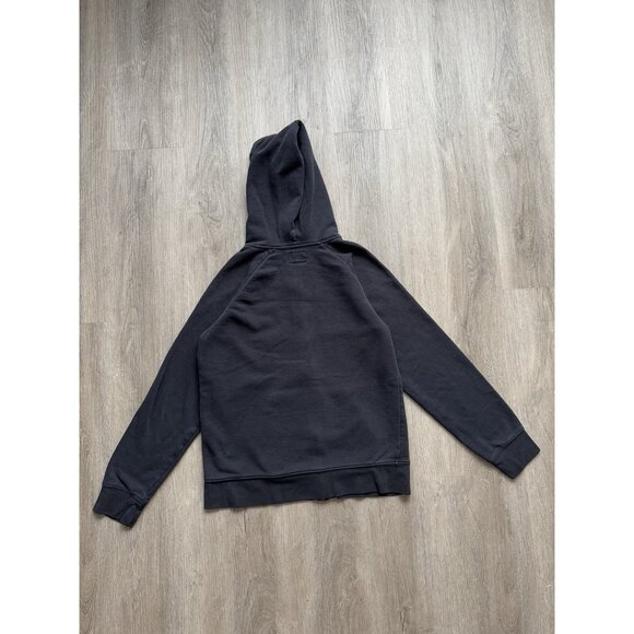 Rare Vintage Y2K Air Jordan Brand Nike Swoosh Full Zip Black Hoodie XL Kids - Picture 2 of 8